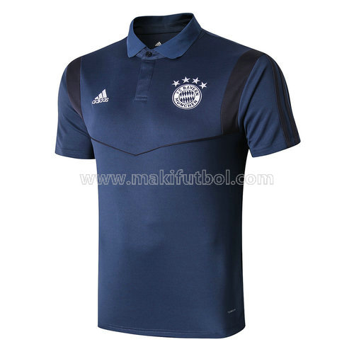 camiseta bayern munich polo azul 2019-2020
